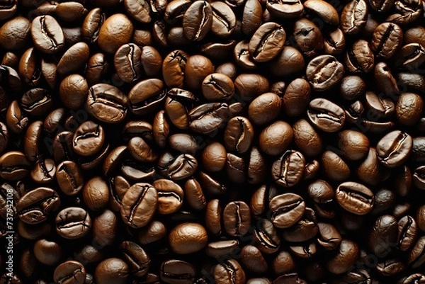 Fototapeta coffee beans background. Generative AI