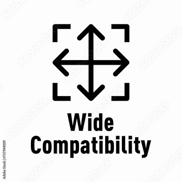Fototapeta Wide Compatibility vector information sign