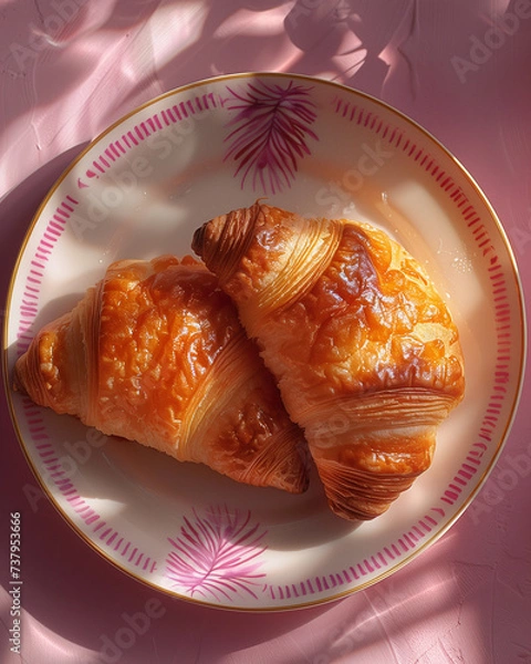 Obraz croissant breakfast