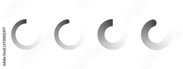 Fototapeta Loading Icon Isolated on white Background