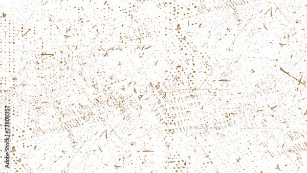 Fototapeta Scratched and Cracked Brown Grunge Urban Background Texture Vector. Dust Overlay Distress Grainy Grunge.