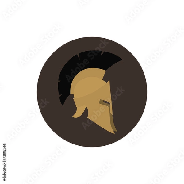 Obraz Icon helmet , vector illustration