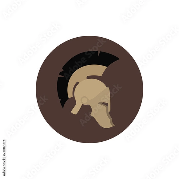 Obraz Icon helmet , vector illustration