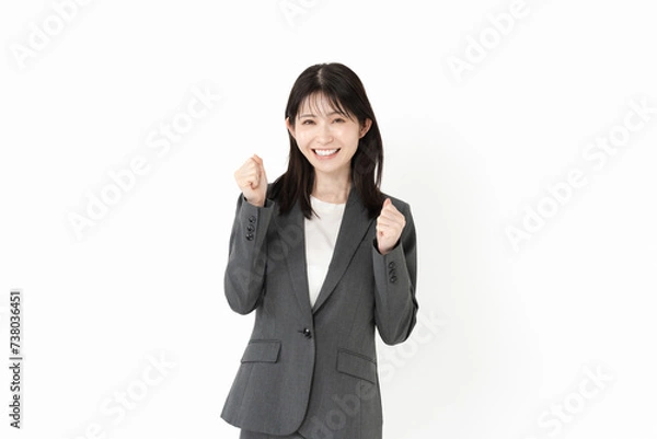 Fototapeta 頑張る女性会社員