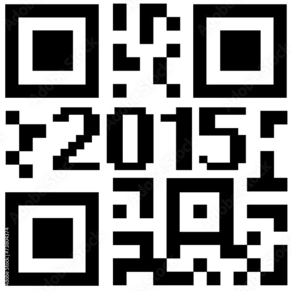 Obraz qr code 2015