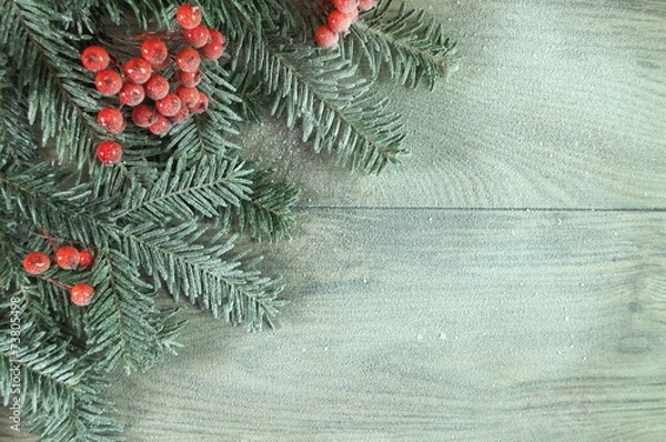 Obraz mróz na choince