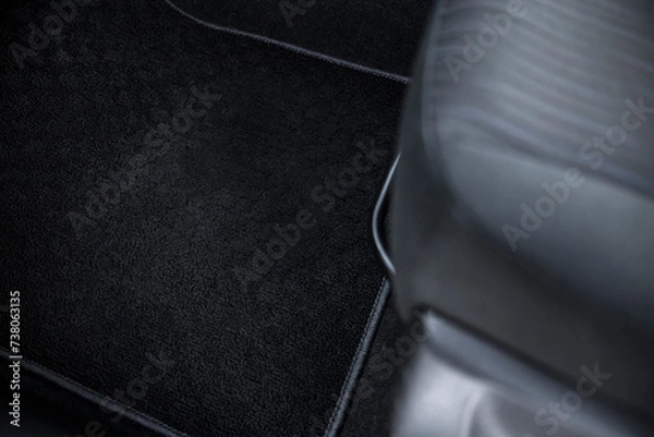 Fototapeta Soft pile carpets in the car