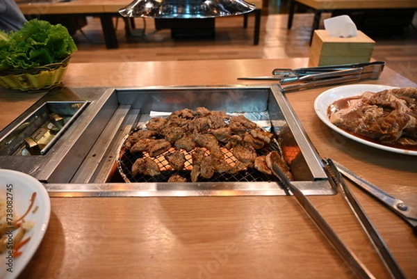 Obraz 고기 숯불 가스 불 