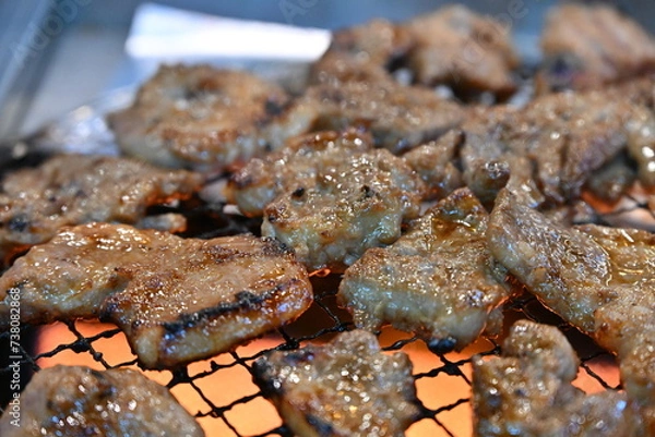 Obraz 고기 숯불 가스 불 