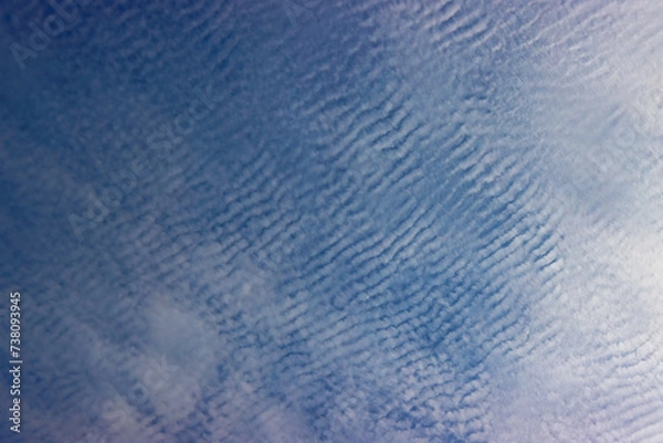 Fototapeta Clouds in the sky before a thunderstorm.