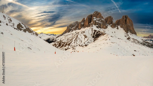 Obraz Ski Resort in Dolomites