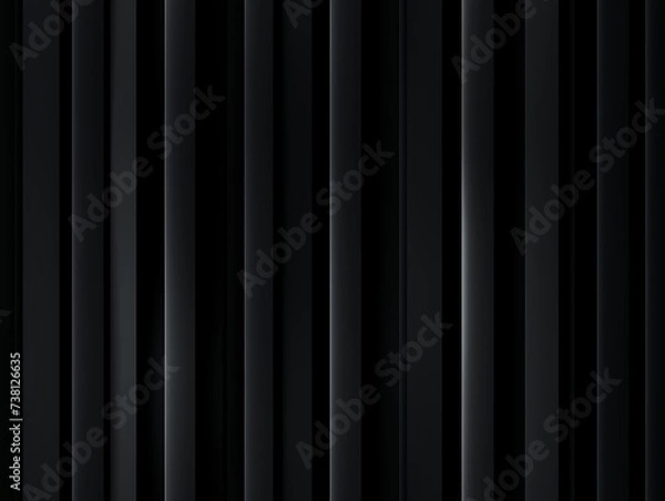 Fototapeta Luxury black abstract background with vertical stripes.