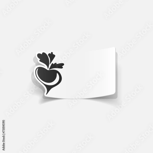 Fototapeta realistic design element: beet