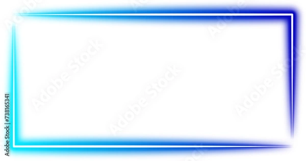Fototapeta Glowing Rectangle Gradient Neon
