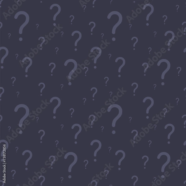 Fototapeta Dark grey question mark texture
