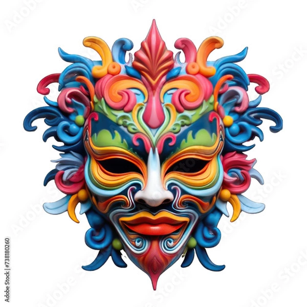 Obraz colorful mask png / transparent