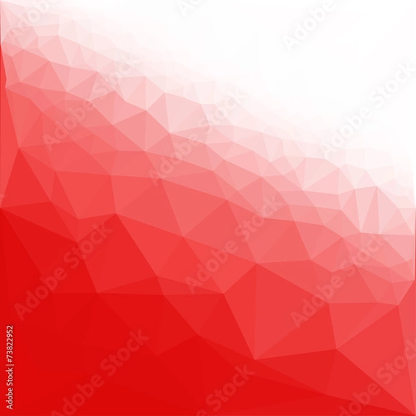 Fototapeta Red abstract triangles