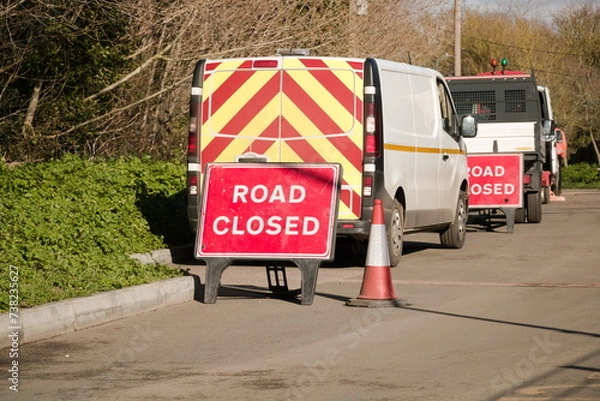Obraz Road works