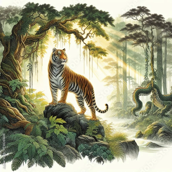Obraz tiger in jungle