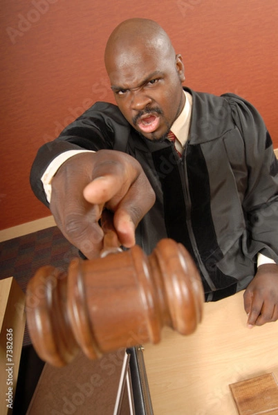 Obraz Order in the courtroom