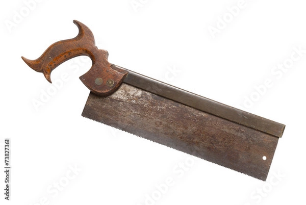 Obraz Rusty old tenon saw