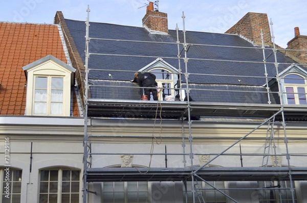 Fototapeta Echafaudage