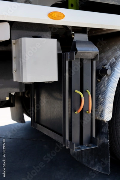 Obraz Auto concrete pump truck, advanced technology remote control