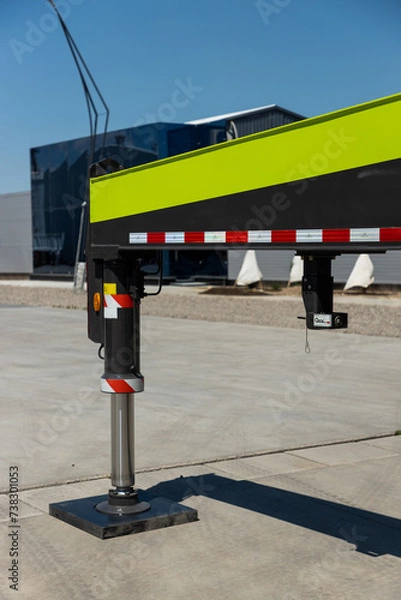 Obraz Auto concrete pump truck, advanced technology remote control