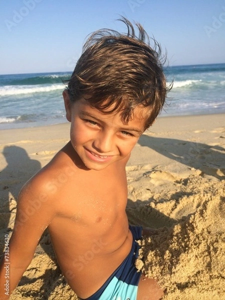 Obraz kid at the beach
