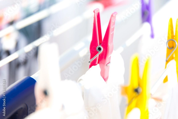 Obraz Wäsche aufhängen