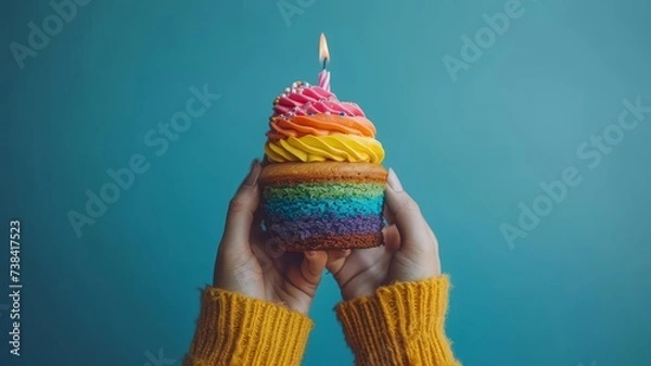 Obraz dessert of colors of the lgbt community