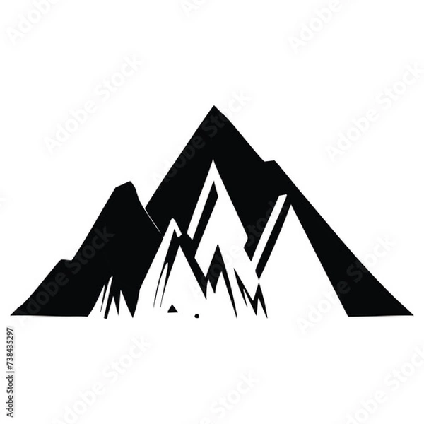 Obraz Mountain vector icon. 