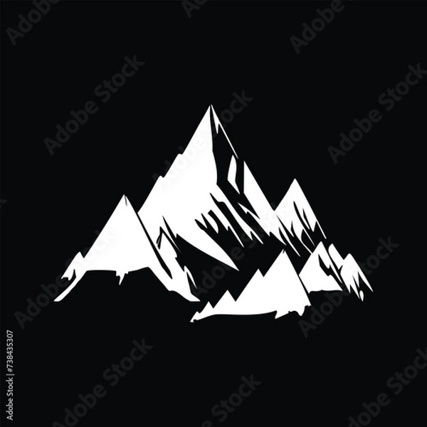 Obraz Mountain vector icon. 