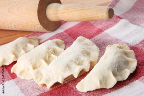Fototapeta hand made dumplings