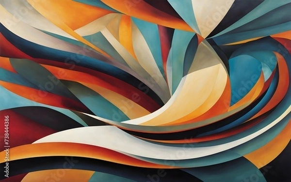 Fototapeta abstract background with waves