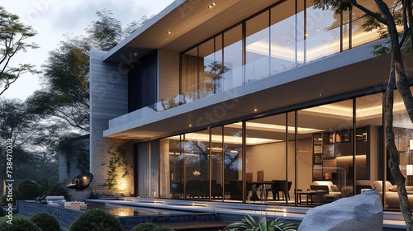 Obraz house in the evening