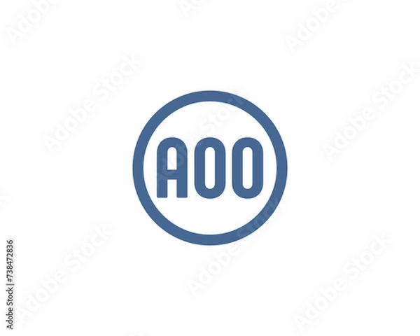 Fototapeta AOO Logo design vector template