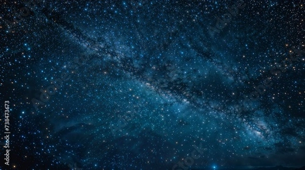 Obraz Starry Night Sky with Milky Way Galaxy
