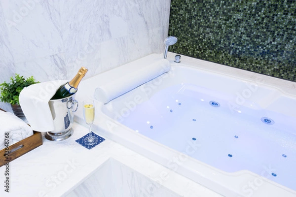 Obraz Champagne and Jacuzzi Spa