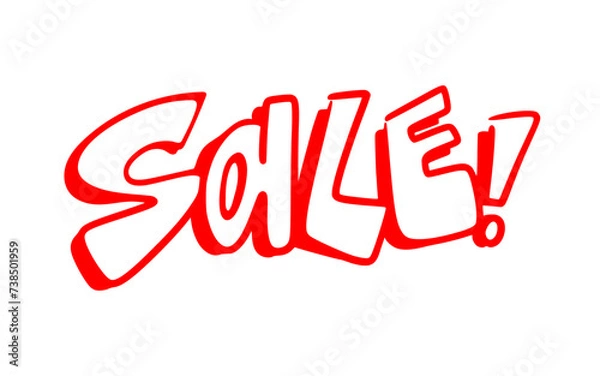 Obraz sale graffiti vector, isolated