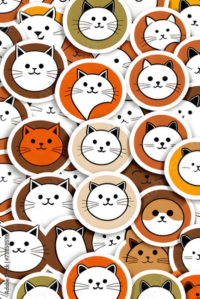 Obraz cute cats, Generative AI