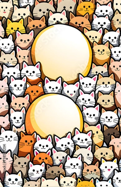 Obraz cute cats, Generative AI