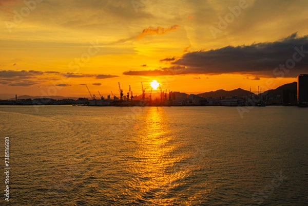 Obraz 美しい夕日