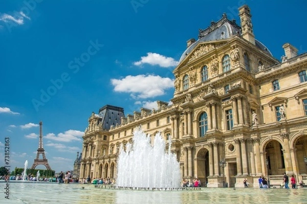 Obraz Luwr w Paryżu, Francja