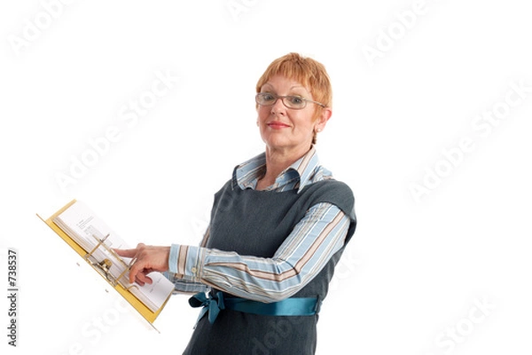 Obraz attractive mature business woman