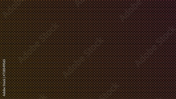 Obraz An illustration of a black and red brick wall.