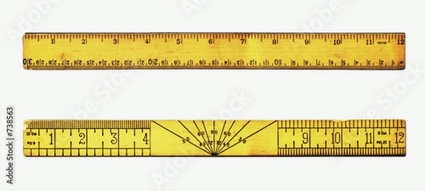Obraz vintage rulers