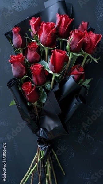 Obraz Roses against a dark background