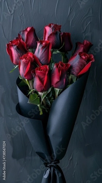 Obraz Roses against a dark background