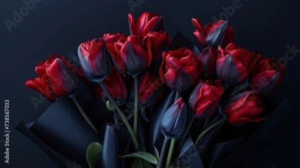 Obraz Roses against a dark background